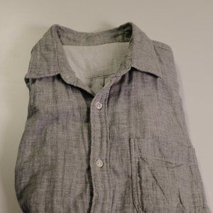 Gap 1969 Button Up, Large Green